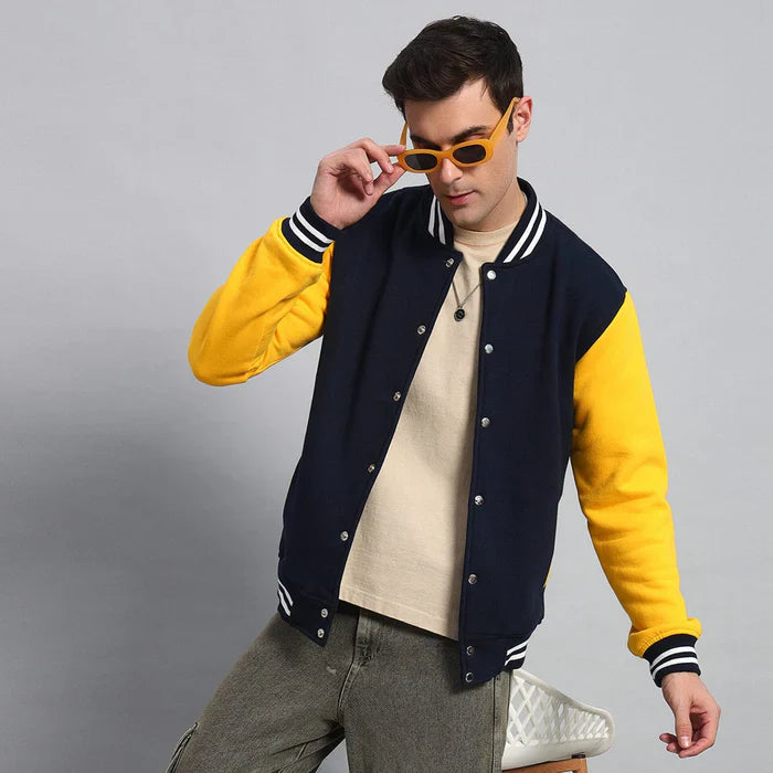 YELLOW & BLUE VARSITY JACKET